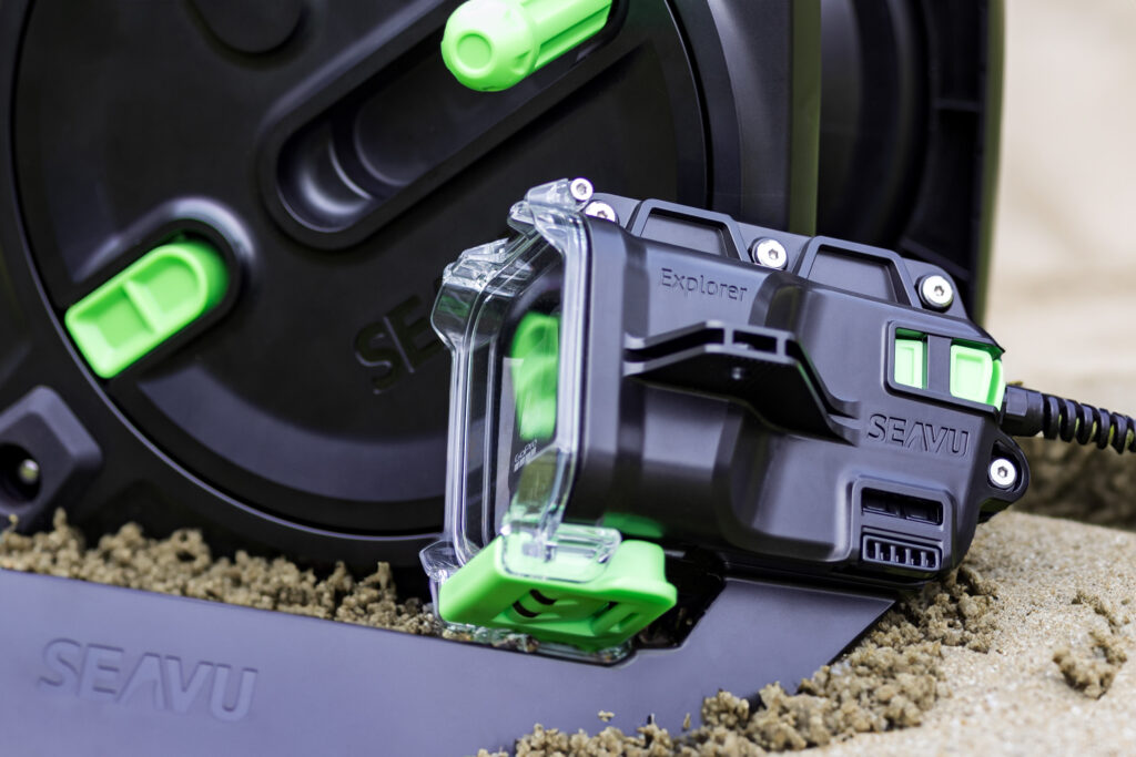 The SEAVU Explorer — an underwater camera we designed through our concept-to-product process.